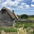 Houses at the Plimoth Plantation Museum. 17th-Century English&nbsp;Village.