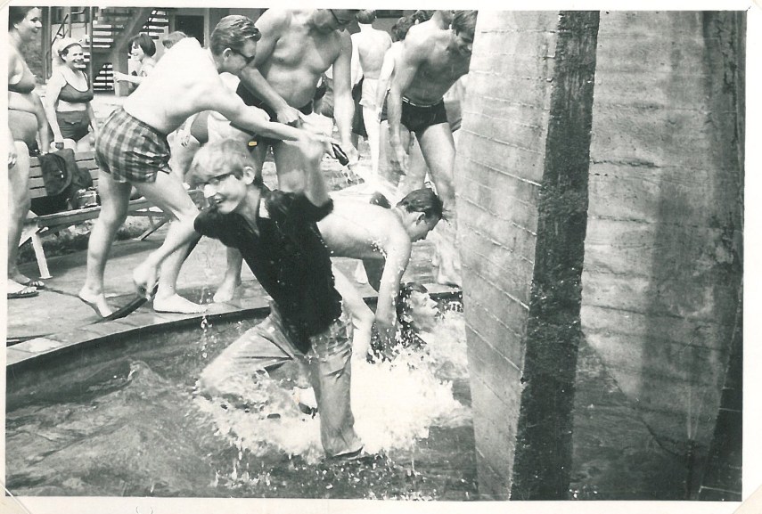 One of our boys enjoying the water