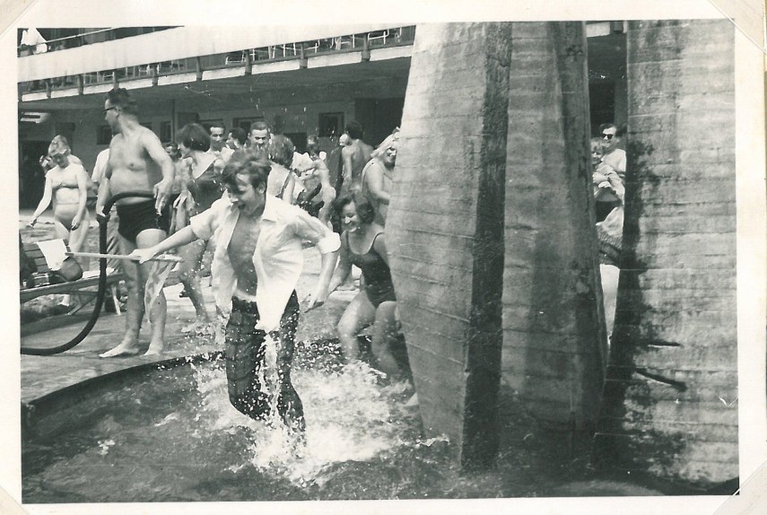 One of our boys enjoying the water