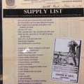 A supply list