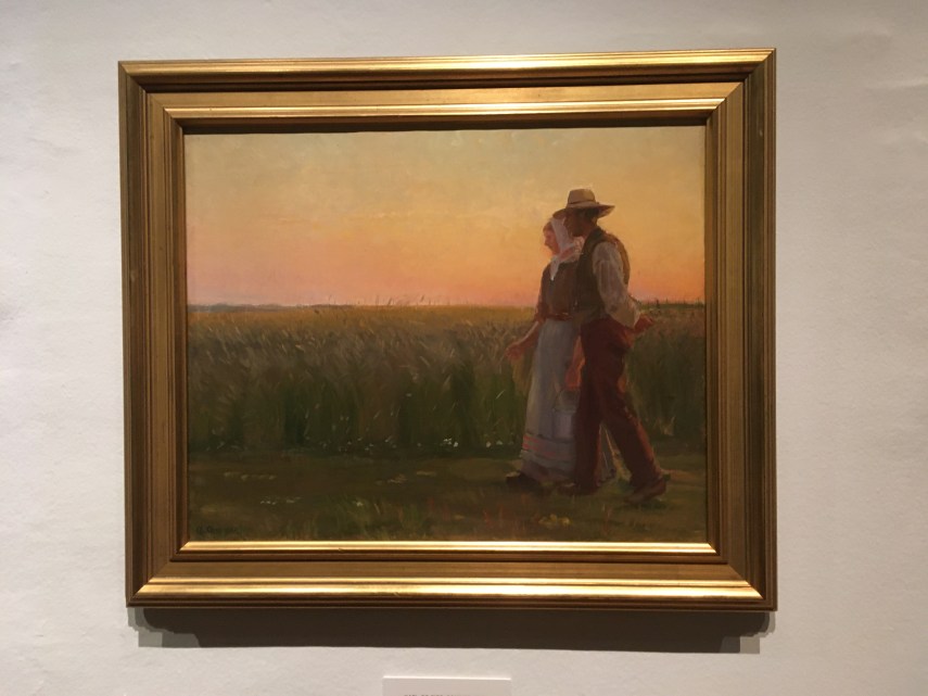 farm labourers on a summer evening 1896 by Anna Ancher (1859-1935)