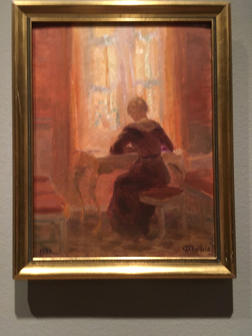 Helga Ancher in the living room 1904 by Anna Ancher (1859-1935)