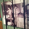 The exhibition shows how the postal workers sorted the mail in a small&nbsp;cabin
