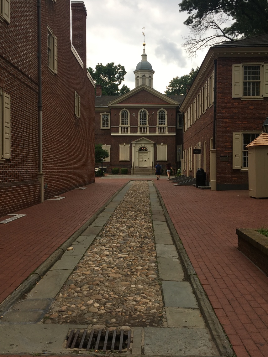 A view to The Carpenters Hall. Home to the First Continental Congress in 1774