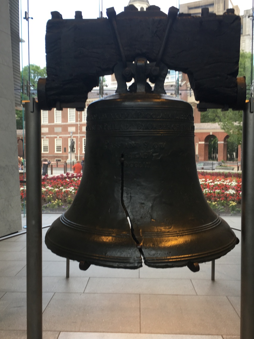 The Liberty Bell at Philadelphia Visitor centre.