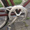 The crank and pedals on the&nbsp;bike