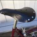 The leather saddle