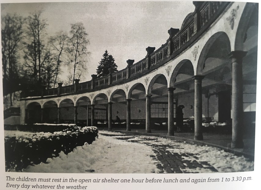 The children had to rest outside every day twice a day