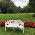 A white bench in the&nbsp;park